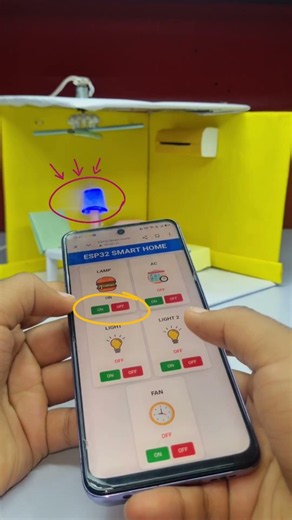 Arduino Home Automation Project| Control Lights & Fan with App📱#Shorts #arduino #diyelectronics