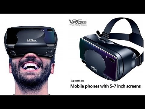 Best VRG Pro 3D VR Glasses Virtual Reality Full Screen Visual Wide Angle VR Glasses For 5 to 7 inch