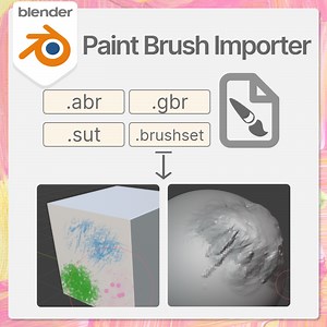 Paint Brush Importer: Blender Add-on by chsh2