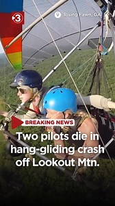HANG GLIDER TRAGEDY: Two experienced pilots died in a hang-gliding crash off Lookout Mountain on Tuesday. An equipment malfunction caused the crash, according to the coroner, and the glider did not belong to the flight park. The Dade County Coroner identified one of the pilots as 37-year-old Richard Westmoreland, while the second pilot's father identified him as Tim Glenshaw in a Facebook post. This video, posted on YouTube by the Lookout Mountain Flight Park, features Glenshaw. | Local 3 News