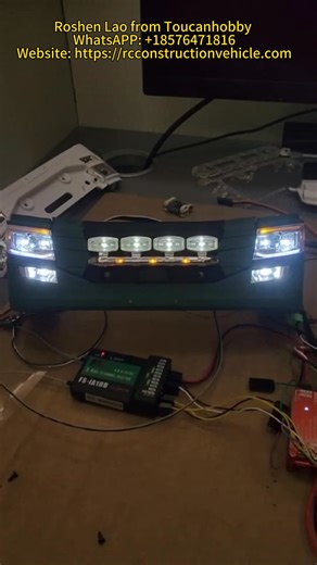 New truck headlight design! It flows like water – how cool is that? If you love DIY and want to take your model to the next level, this is the one for you! #RCTrucks #ModelLovers #DIYMods #TruckLights #RCAddicts #CustomBuilds | Toucanhobby