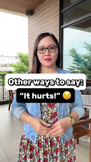 Other ways to say: “It hurts!” 😣 #otherwaystosay #alternative #hurt #vocabulary #learnenglish #speakenglish #learnenglishwithteacheraubrey #aubreybermudez #teacheraubrey #reel | Learn English with Teacher Aubrey