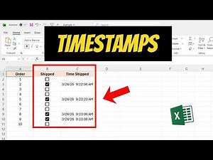 How to Add a Timestamp Using a Checkbox in Excel