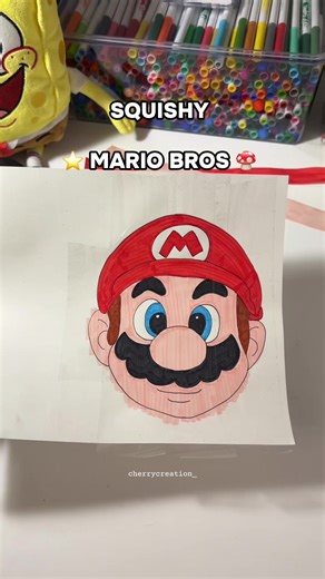 DIY Mario 3D Squishy Craft Tutorial