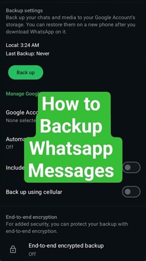 How to Back Up WhatsApp Messages (iPhone & Android Guide) #whatsappstatus #usatips