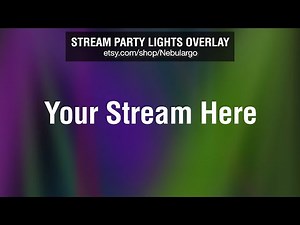 Party Lights Stream Rave Animated Concert Alert Overlay Twitch Loop Streamer Graphics Celebration