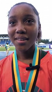 BAHAMAS GAMES - DAUGHTER TRUMPS MOTHER’S PREVIOUS VICTORY: Tylah Pratt of Andros Chickcharnies captured Gold in the Under 17 Girls High Jump with a leap of 1.55 m. Pratt’s mother, who participated in the Bahamas Games before, walked away with a Bronze medal; so, the teenager told Eyewitness News that she is excited to supersede her mother’s success. | Eyewitness News Bahamas