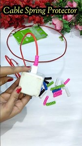 How 🤔To Secure Data Cable l Cable Spring Protector #ytshorts #protector #silicone #datacable #cable