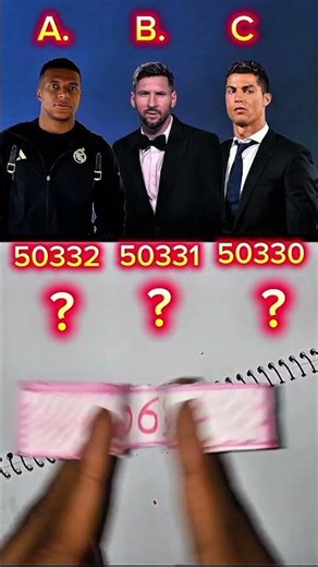 Pick One Correct Player Ronaldo Lionel Messi Mabappe? part89 #shorts #usashorts #ronaldo #funny