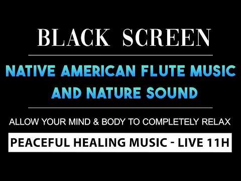 Deep Sleep with Native American Flute & Rain Sounds | Peaceful Healing Music - LIVE 11H