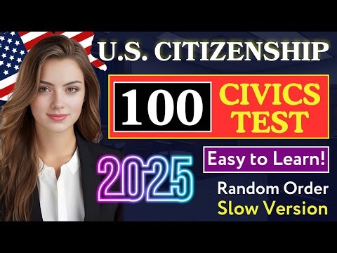 2025 random 100 civics questions and answers - U.S. citizenship interview I N400 Interview #n400
