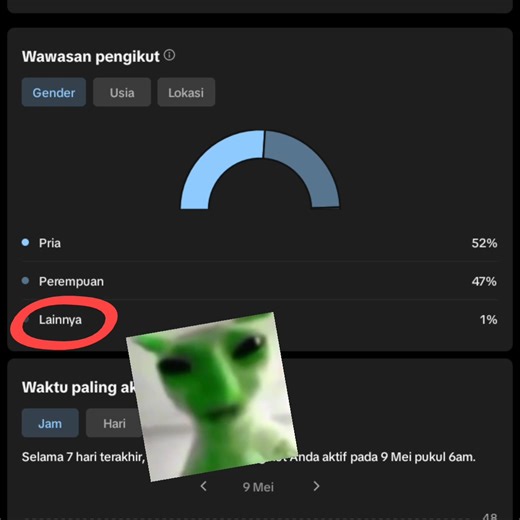 1% gender opo🤔😹 #gender #follower #🙊 #lainnya #fyp #meme #alien