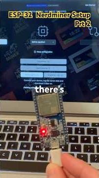 ESP32 - 10$ BTC Miner Setup Prt 2 #btc #esp32 #nerdminer #iot #microcontroller