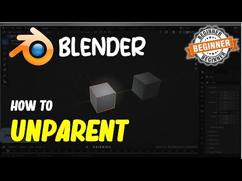 Blender How To Unparent