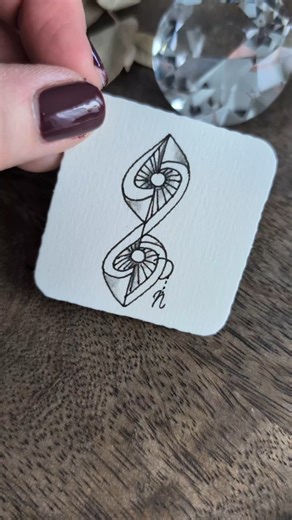 𝕆𝕝𝕤𝕡𝕚𝕟 by YuRu Chen - learn how to draw a new pattern #zentangle