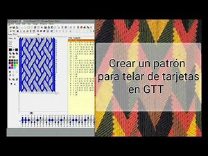 Crear patrón en GTT para telar de tarjetas o tablillas (telar egipcio) - GTT pattern tablet weaving