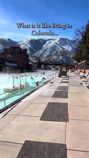 🌋 The Cool Things About Glenwood Hot Springs (a.k.a. Why It Hits SO Different) 🔥 1. It’s the largest mineral hot springs pool in the WORLD Like… you’re literally swimming in a giant natural hot tub powered by the Rocky Mountains. It’s almost the length of a football field. 💧 2. Natural healing minerals People swear the water helps with stress, muscle pain, inflammation, and insomnia. It’s basically a spa day delivered by Mother Nature. ❄️ 3. Unreal in winter Snow falling around you while you 