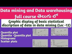 graphic display of basic statistical discription of data in data mining | Q plots | Q-Q plots |