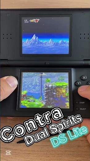 Contra Dual Spirits: Nintendo DS Lite gameplay 2025. It is a great game.