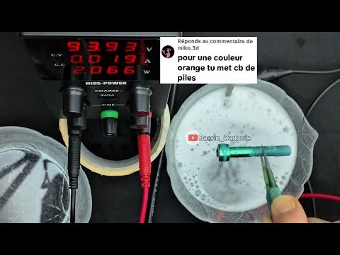 TUTO Anodisation Toute les couleures 🤩🤩 à la maison 👌