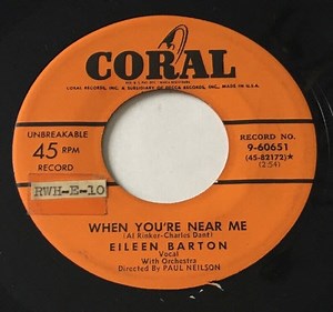 Eileen Barton - When You're Near Me/Wishin'