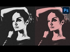 Grainy (duotone) threshold portrait | PHOTOSHOP TUTORIAL