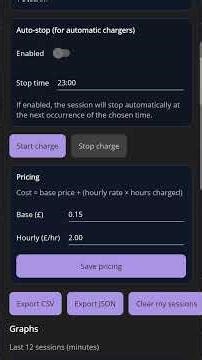 my charge tracking app keep track of car charging and everyone pays for what they use! prototype atm