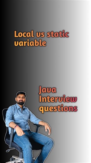codewithamod | Static vs local variable #java #coding #viral #interviewquestions | Instagram