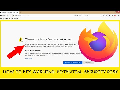 How to fix Warning: Potential Security Risk Ahead Error Mozilla FireFox Error || Smart Enough