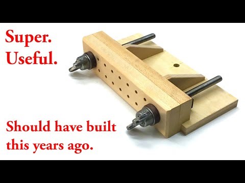 Small Moxon vise for wood model building. Wood Model Workshop 3. #woodworking #taytools #moxon