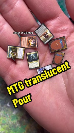 Handmade Dice Making with Resin Art and MTG Translucent Pour