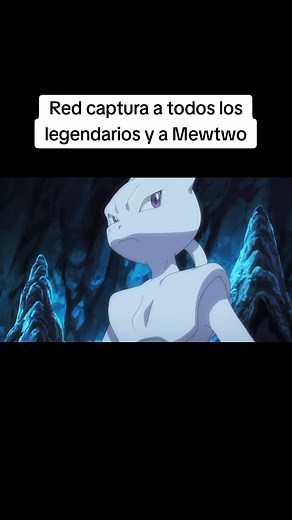 Red captura a Mewtwo #pokemon #pokemontiktok #pokemoncommunity #anime #fyp