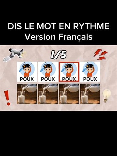 dis le mot en rythme version francais #trend #viral #rythme #tiktokfrance🇨🇵 #pourtoii