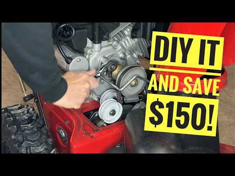 How to replace a Toro Powermax 824 OE auger belt