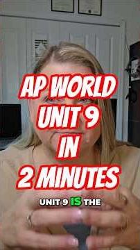 AP World Unit 9 in 2 minutes! #apworld #aphistory #apexams #examprep #globalization