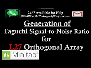 Taguchi Signal-to-Noise Ratio for L27 Orthogonal Array | Plasma Arc Cutting Taguchi Optimization