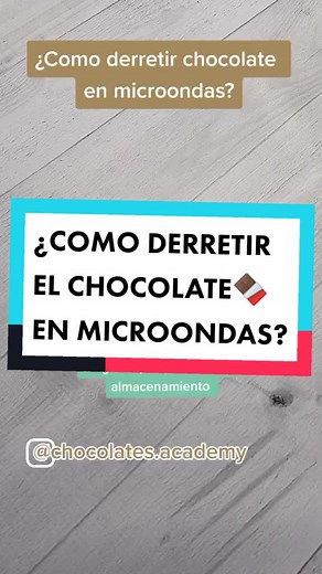 Cómo derretir chocolate en microondas fácilmente