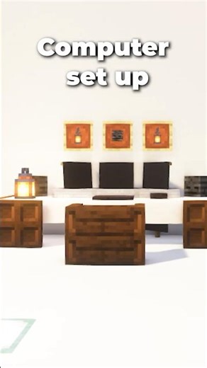 Built a clean Computer Setup in Minecraft 💻✨ |