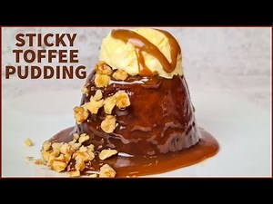 Easy Sticky Toffee Pudding Recipe | Sticky Toffee Pudding With Caramel Sauce | Date Cake