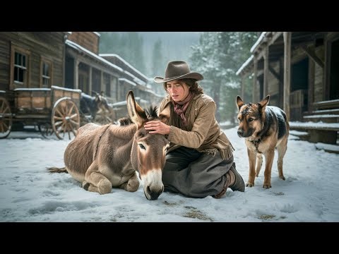 Mountain Woman Heard A Strange Noise And Went Outside — Only To Find A Donkey Freezing In The Snow…