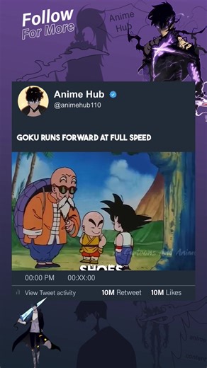 437K views · 10K reactions | goku runs forward at full speed #dbz #DBS #dragonball | Anime Hub | Facebook