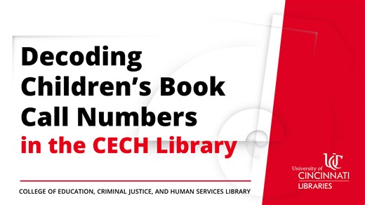 Research Guides: Children's and Young Adult Literature Research Guide: Decoding Call Numbers in CECH Library