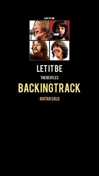 Let it be Backingtrack Guitar Solo #Thebeatles #GUITAR #BACKINGTRACK #...