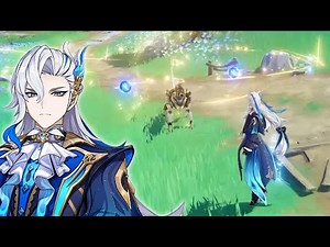 Neuvillette Gameplay & Skill - Genshin Impact 4.1