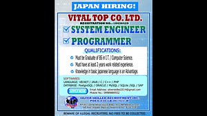 50 reactions | JAPAN HIRING!!! #softwareengineer #programmer #japanjobs | Silver Skilled Recruitment Inc | Facebook
