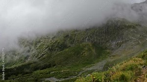 Waterfalls and Misty Mountains of the Milford Track : A Scenic Hiking Adventure Through Fiordland National Park, New Zealand