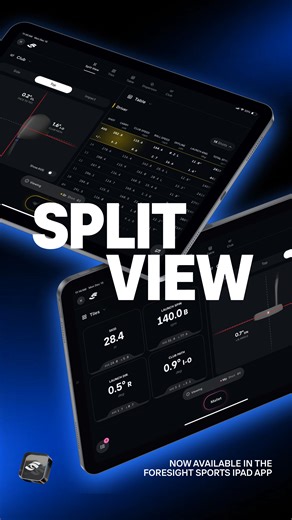 2.6K views | Split View  The latest update to the Foresight Mobile App allows you to see two displays of synchronized data side by side during a shot analysis. Designed to deliver a faster, more immersive experience for practice sessions, lessons, and fittings. | Foresight Sports | Facebook