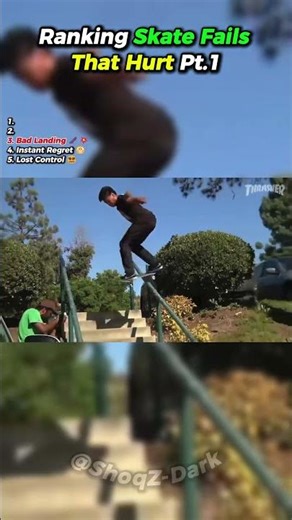 Ranking Skate Fails That Hurt Pt.1