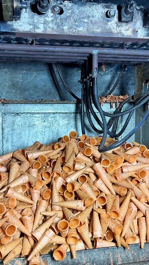 239K views · 2.3K reactions | The Fascinating Process of Making Ice Cream Cones in Bulk  | A2Z Making | Facebook