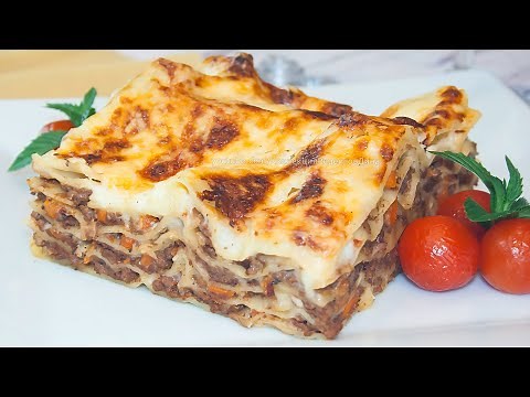 Лазанья с соусом Бешамель и Болоньезе! Рецепт очень вкусной лазаньи в домашних условиях!